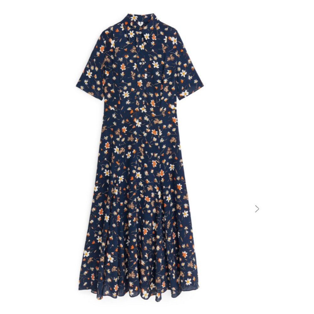 ISO Arket F. Ducharne Floral Crepe Dress
